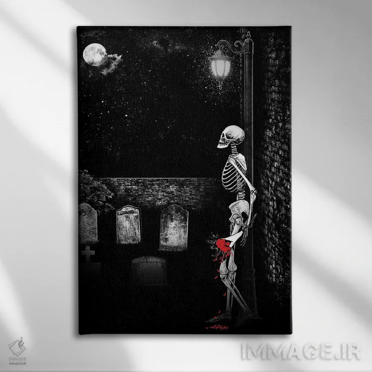 تابلو دکوراتیو تو را در آن سوی دیگر خواهم دید اثر جنید مورتیمر - نمای روبهرو روی دیوار