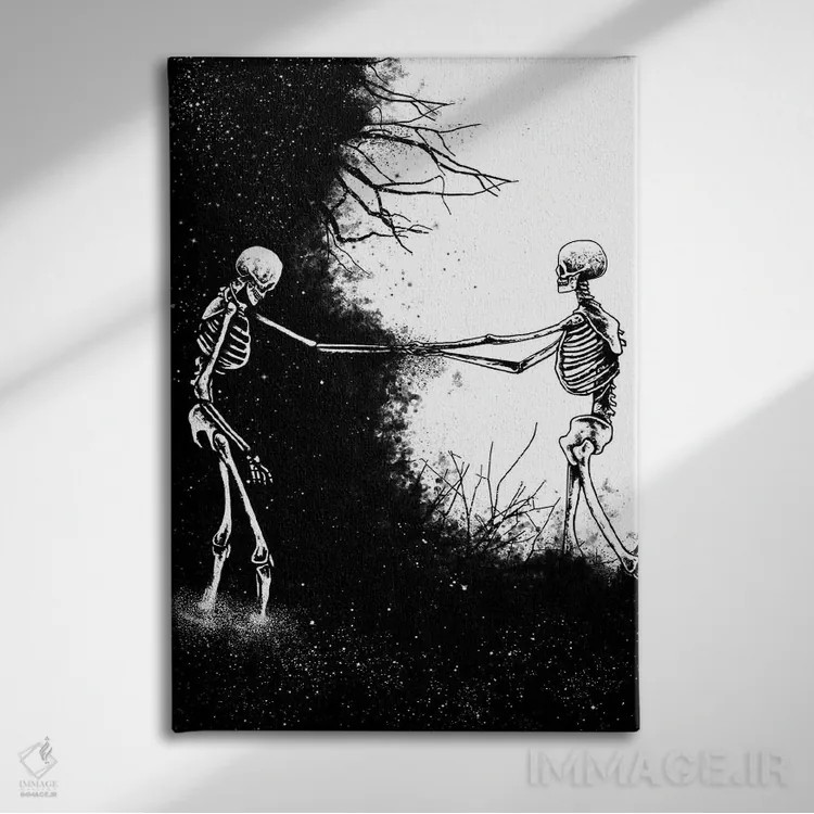 تابلو دکوراتیو سوی دیگر اثر جنید مورتیمر - نمای روبهرو روی دیوار