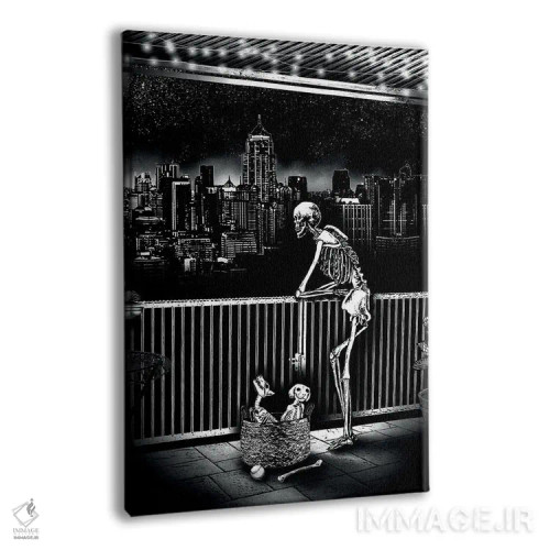 تابلو دکوراتیو زوزه به ماه اثر جنید مورتیمر - نمای پرسپکتیو محصول