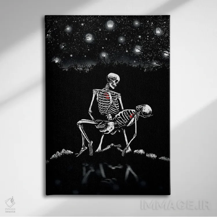 تابلو دکوراتیو پایان کامل اثر جنید مورتیمر - نمای روبهرو روی دیوار