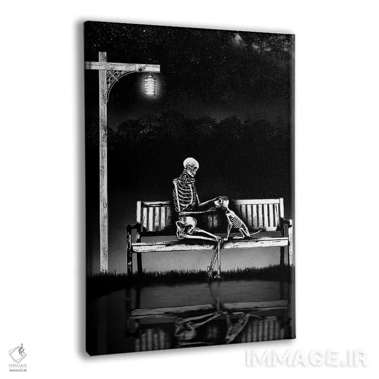 تابلو دکوراتیو دوستی واقعی هرگز نمی میرد اثر جنید مورتیمر - نمای پرسپکتیو محصول