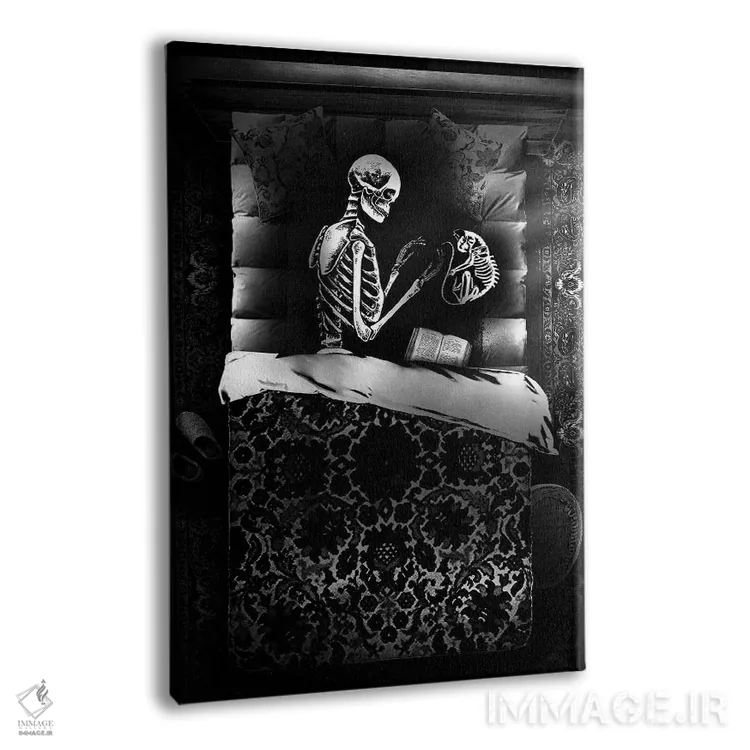 تابلو دکوراتیو دوتایی با هم خوش است اثر جنید مورتیمر - نمای پرسپکتیو محصول