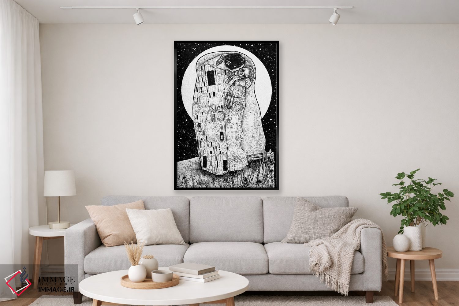 تابلو دکوراتیو بوسه اثر جنید مورتیمر - D2B