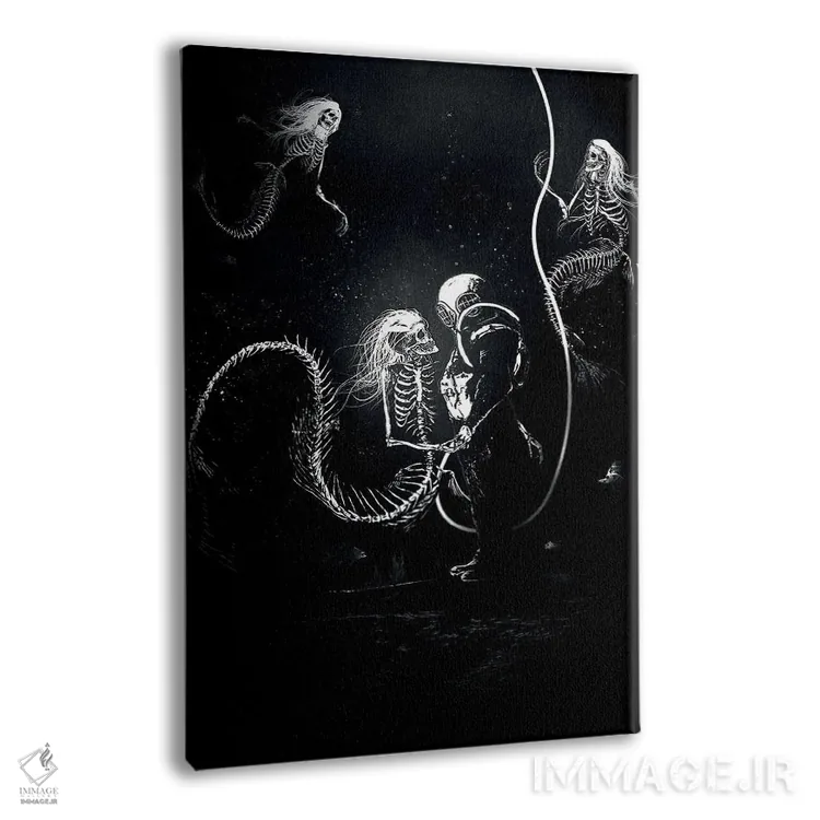 تابلو دکوراتیو از اعماق برحذر باش اثر جنید مورتیمر - نمای پرسپکتیو محصول