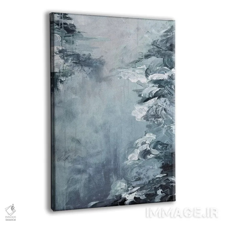 تابلو انتزاعی فرار کنار دریاچه VII اثر جولیا دی سانو - نمای پرسپکتیو محصول