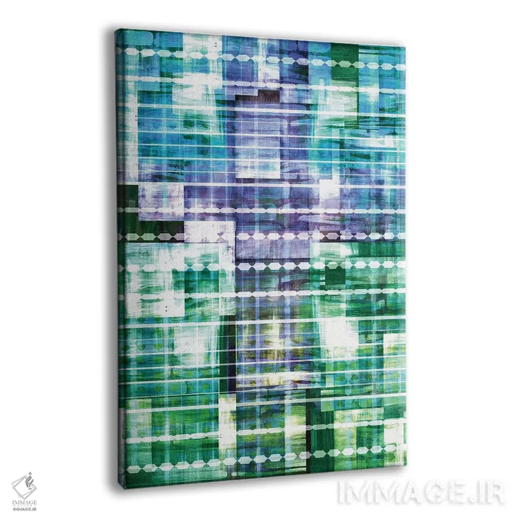 تابلو انتزاعی پایه ها ۱ اثر جولیا دی سانو - نمای پرسپکتیو محصول