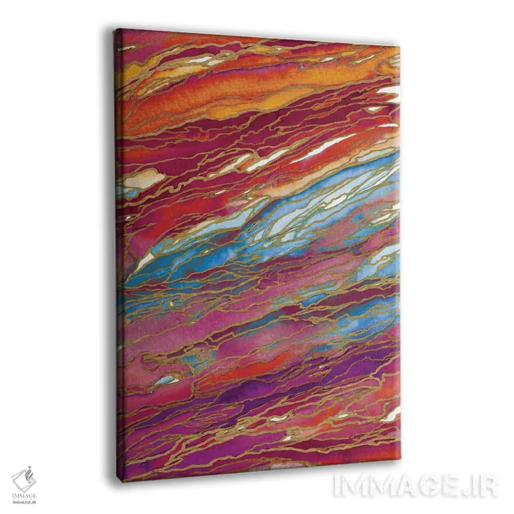 تابلو انتزاعی جادوی عقیق اثر جولیا دی سانو - نمای پرسپکتیو محصول