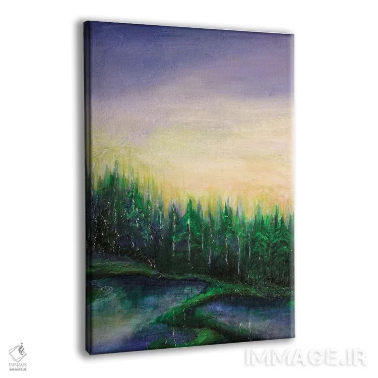 تابلو دکوراتیو اقامتگاه جنگلی سه اثر جولیا دی سانو - نمای پرسپکتیو محصول