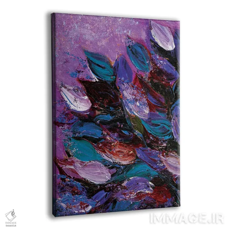تابلو انتزاعی شکوفایی زیبا پنجم اثر جولیا دی سانو - نمای پرسپکتیو محصول