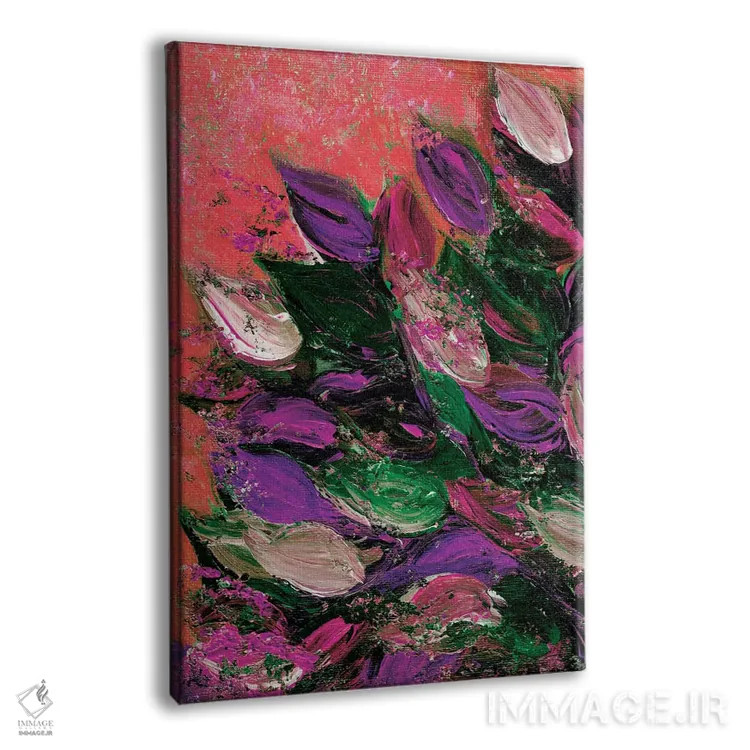 تابلو انتزاعی شکوفایی زیبا ششم اثر جولیا دی سانو - نمای پرسپکتیو محصول