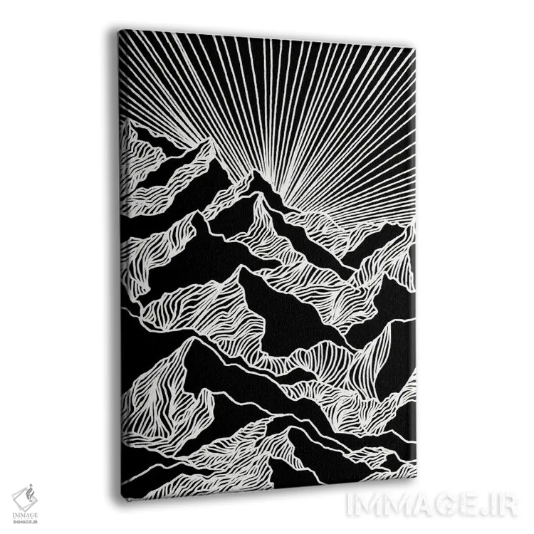 تابلو مدرن هدف گذاری بلند دوم اثر جولیا دی سانو - نمای پرسپکتیو محصول