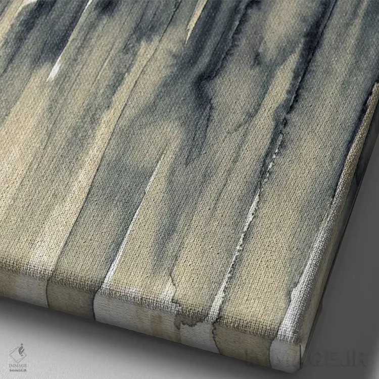 تابلو دکوراتیو جنگل میان درختان دو اثر جولیا دی سانو - نمای نزدیک بافت بوم