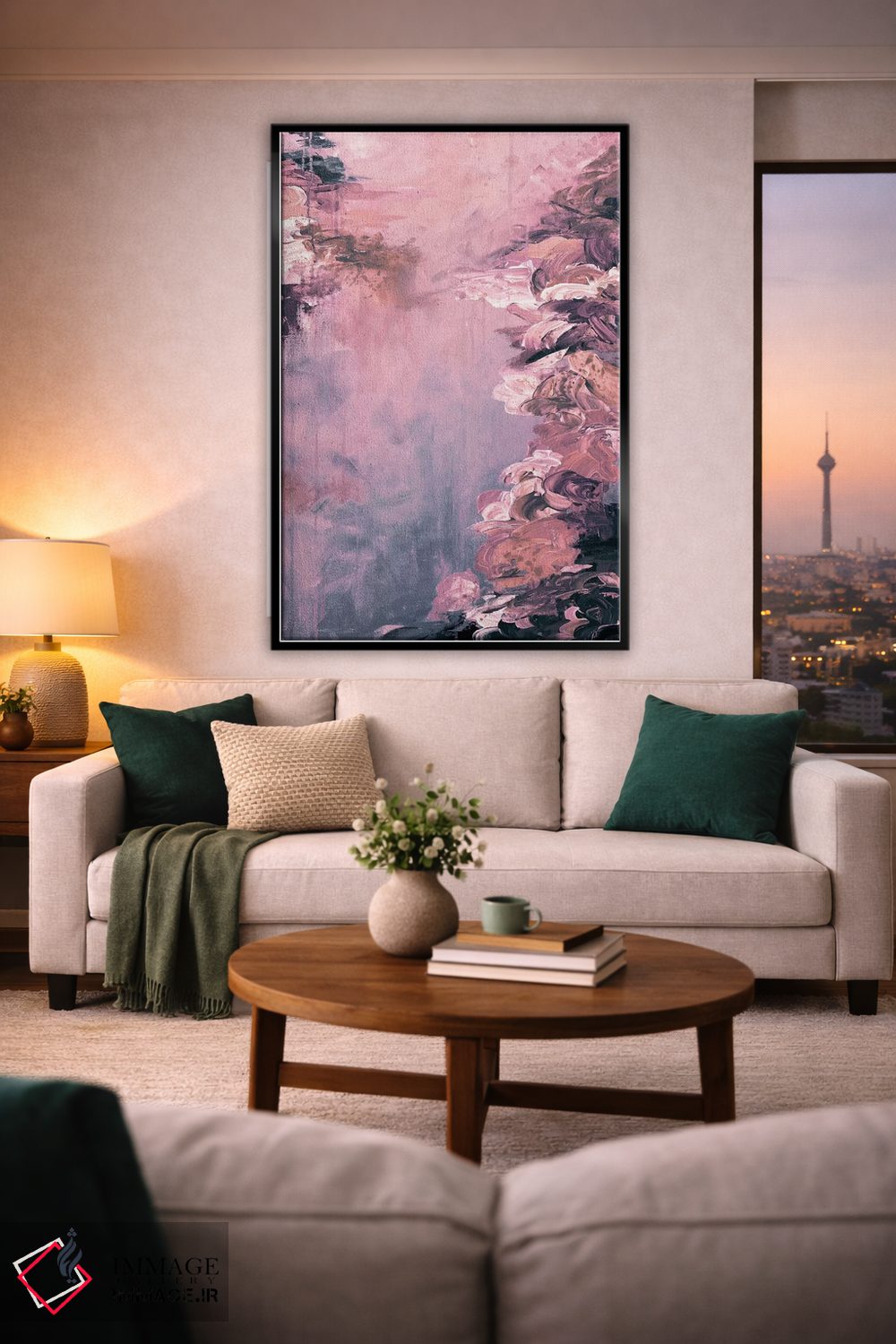 تابلو انتزاعی فرار کنار دریاچه VI اثر جولیا دی سانو - D1B