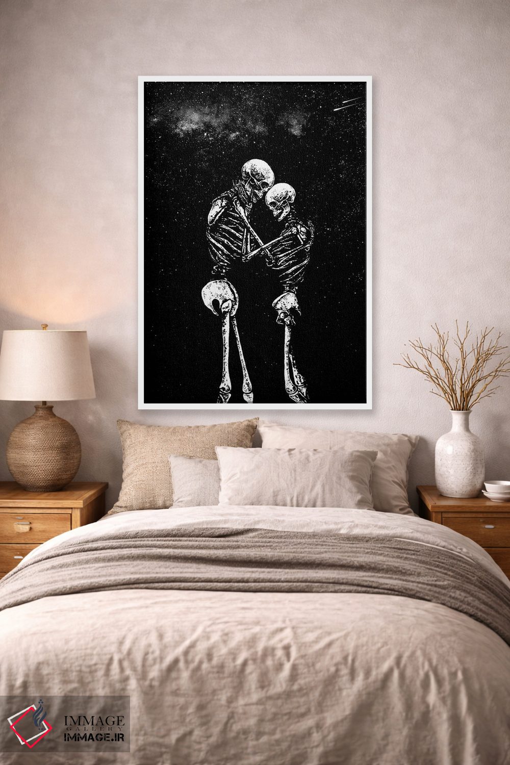 تابلو دکوراتیو زیر ستاره ها اثر جنید مورتیمر - D1W