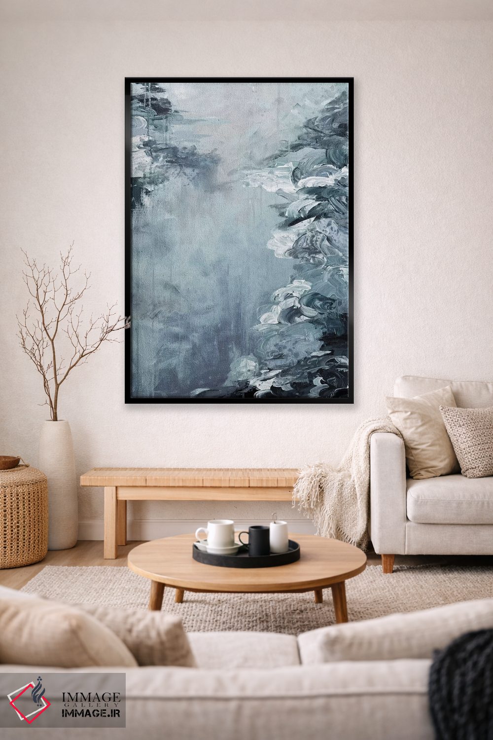 تابلو انتزاعی فرار کنار دریاچه VII اثر جولیا دی سانو - D1B