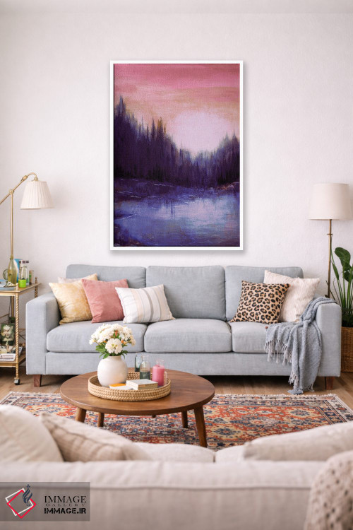 تابلو انتزاعی پژواک های جنگلی پنج اثر جولیا دی سانو - D1W