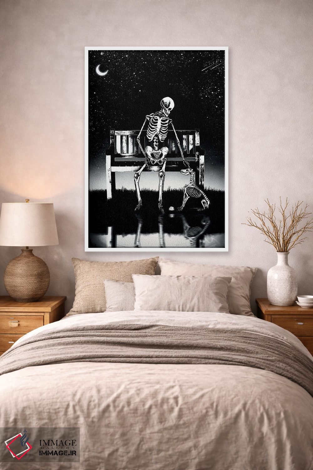 تابلو دکوراتیو بهترین دوستان تا آخر اثر جنید مورتیمر - D1W