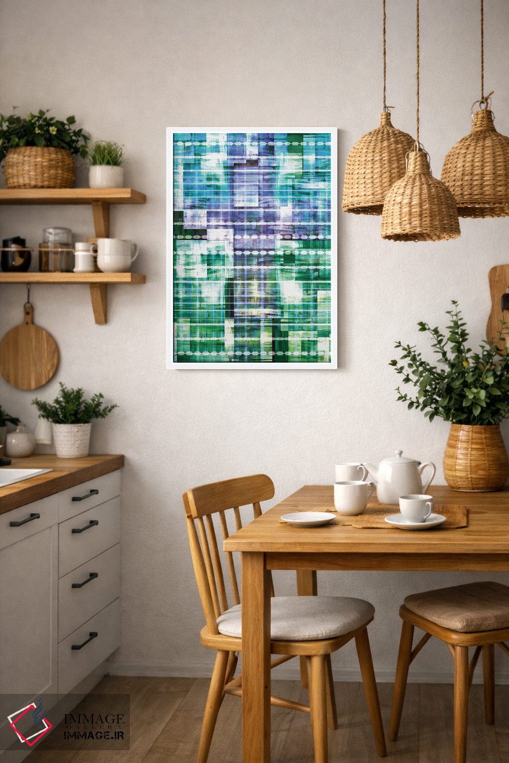 تابلو انتزاعی پایه ها ۱ اثر جولیا دی سانو - D3W