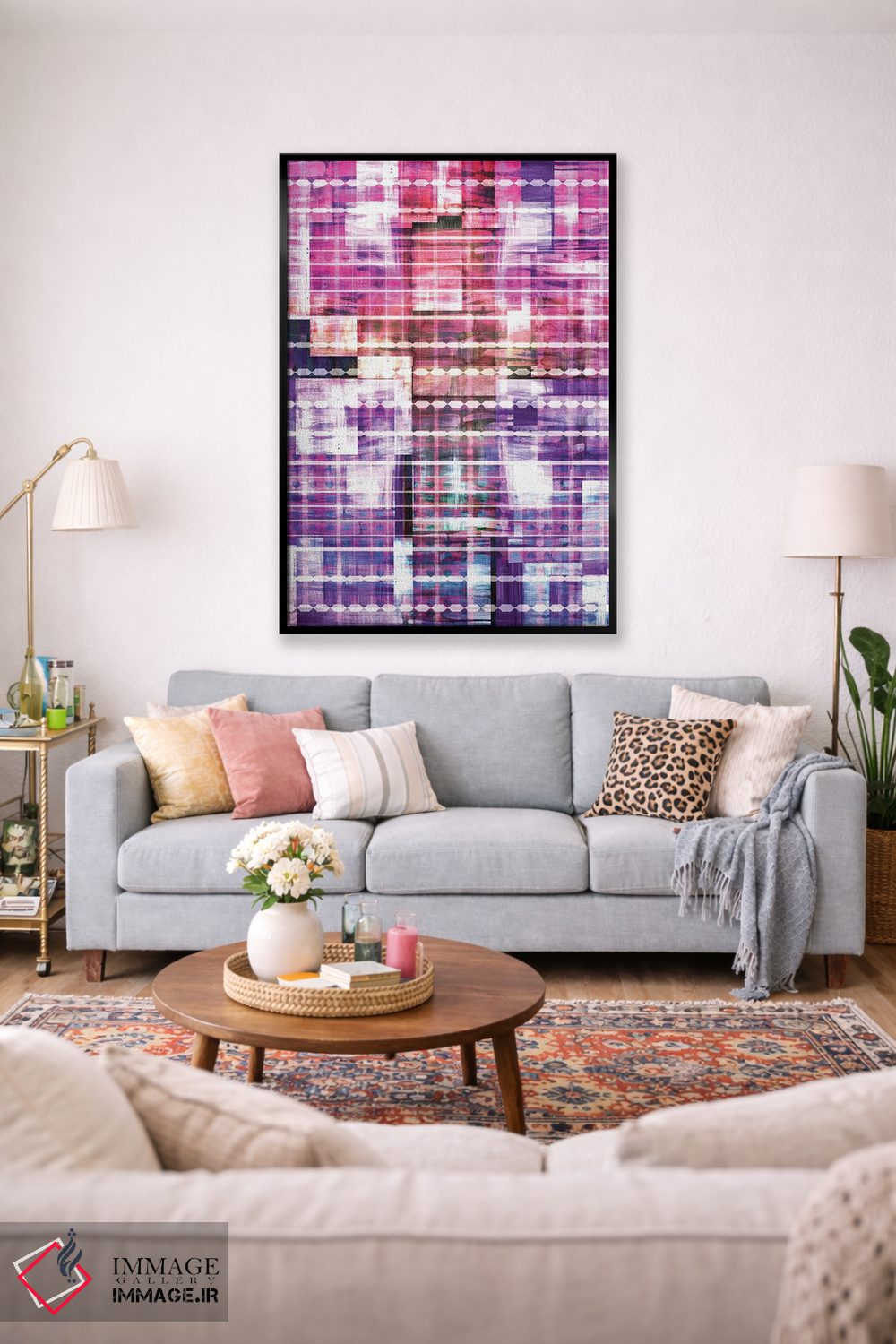 تابلو انتزاعی پایه ها ۳ اثر جولیا دی سانو - D1B