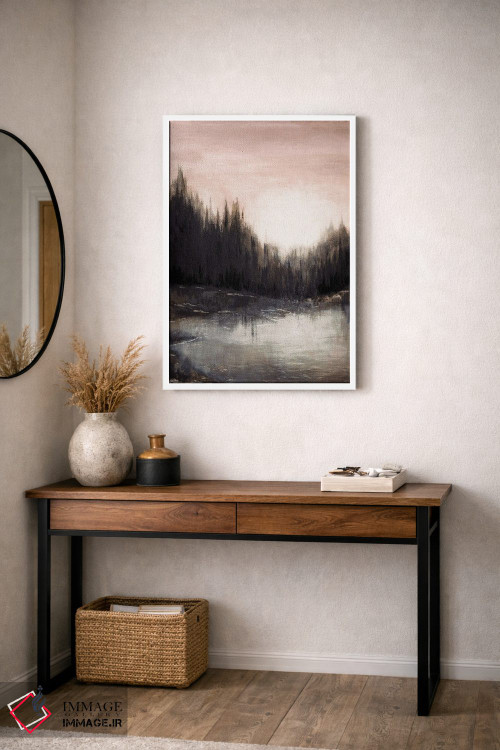 تابلو انتزاعی پژواک های جنگلی یک اثر جولیا دی سانو - D2W