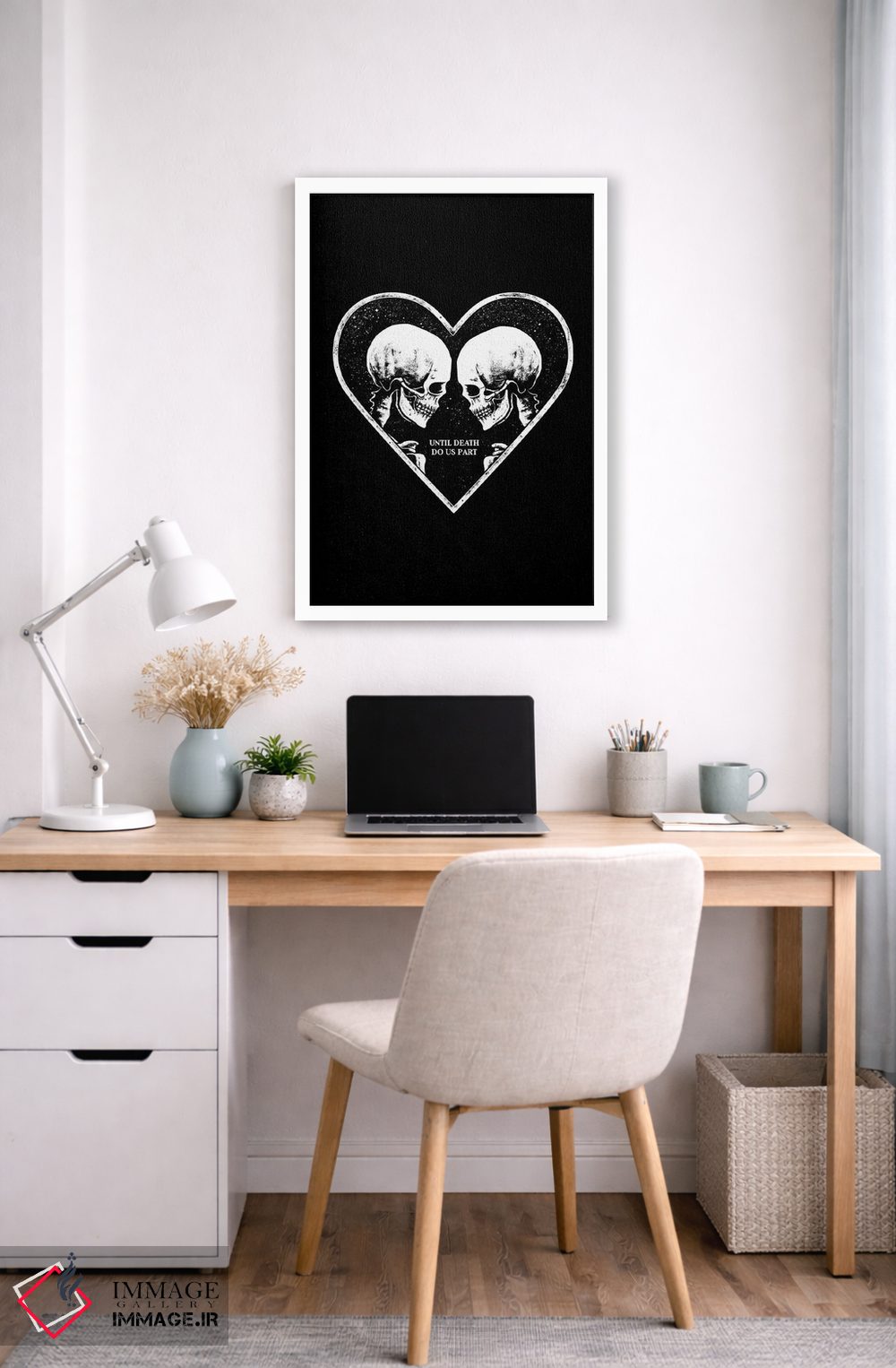 تابلو دکوراتیو تا مرگ جدایمان کند اثر جنید مورتیمر - D4W
