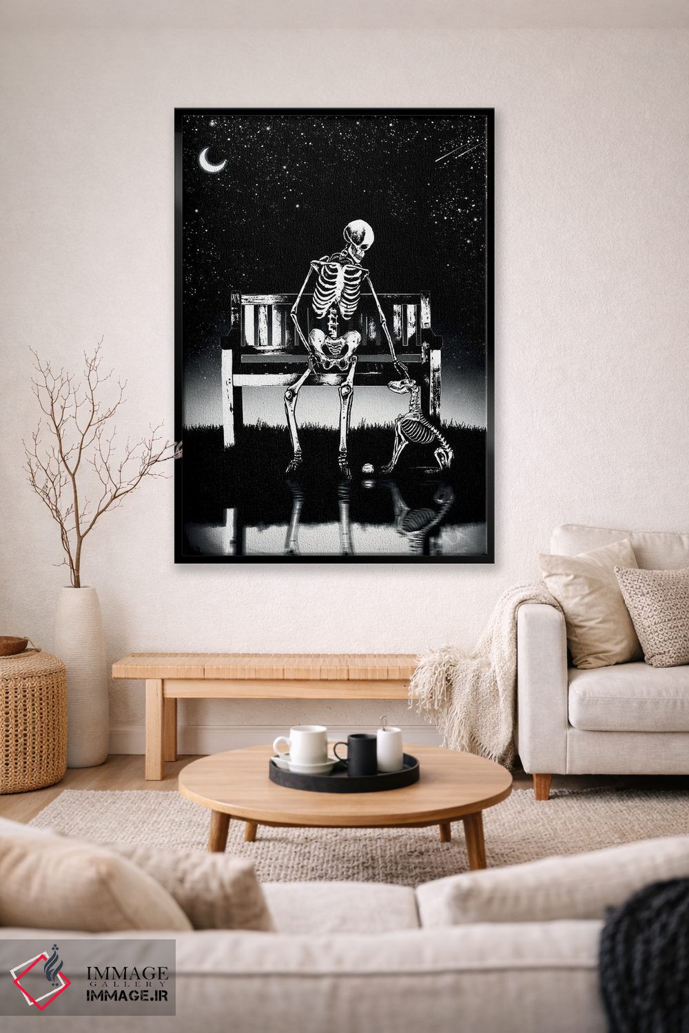 تابلو دکوراتیو بهترین دوستان تا آخر اثر جنید مورتیمر - D2B