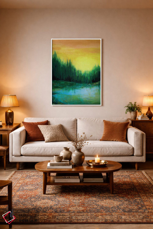 تابلو انتزاعی پژواک های جنگلی دو اثر جولیا دی سانو - D2W