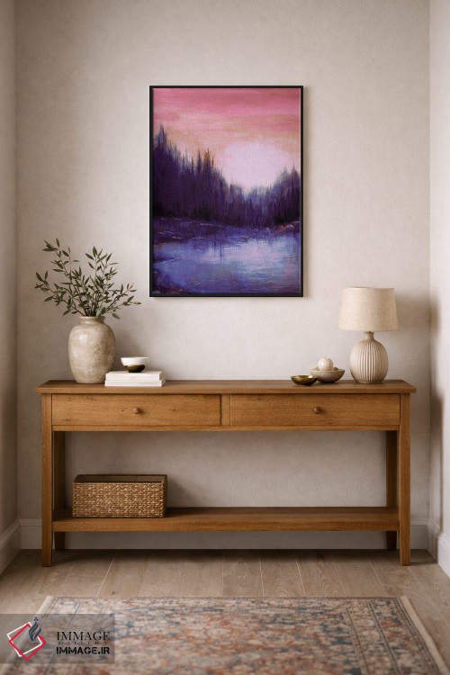 تابلو انتزاعی پژواک های جنگلی پنج اثر جولیا دی سانو - D2B