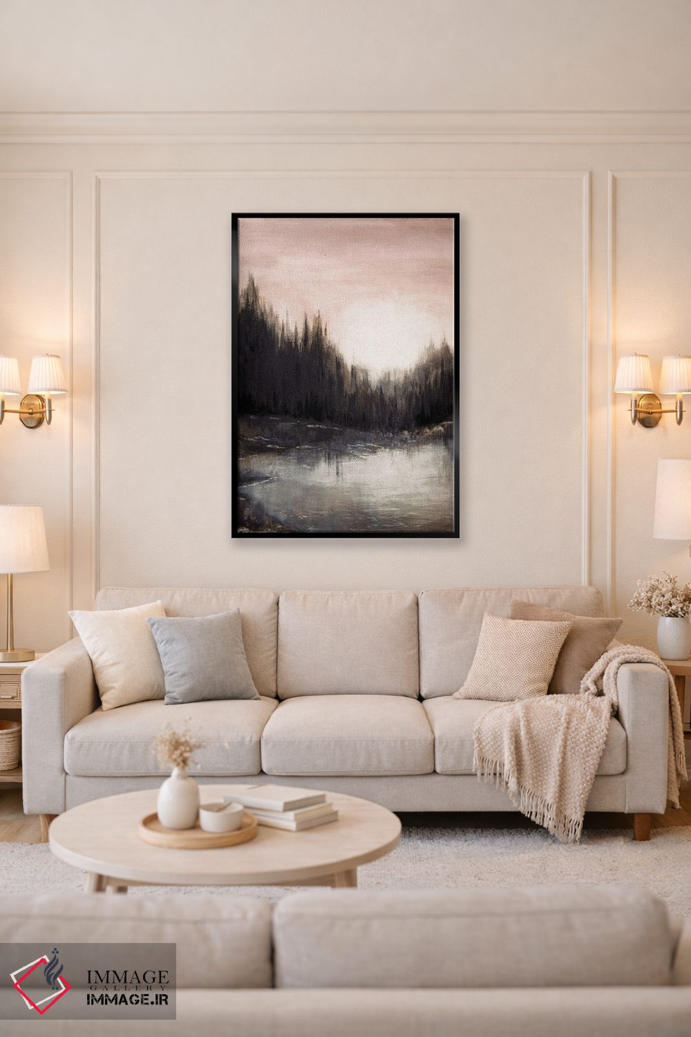 تابلو انتزاعی پژواک های جنگلی یک اثر جولیا دی سانو - D3B