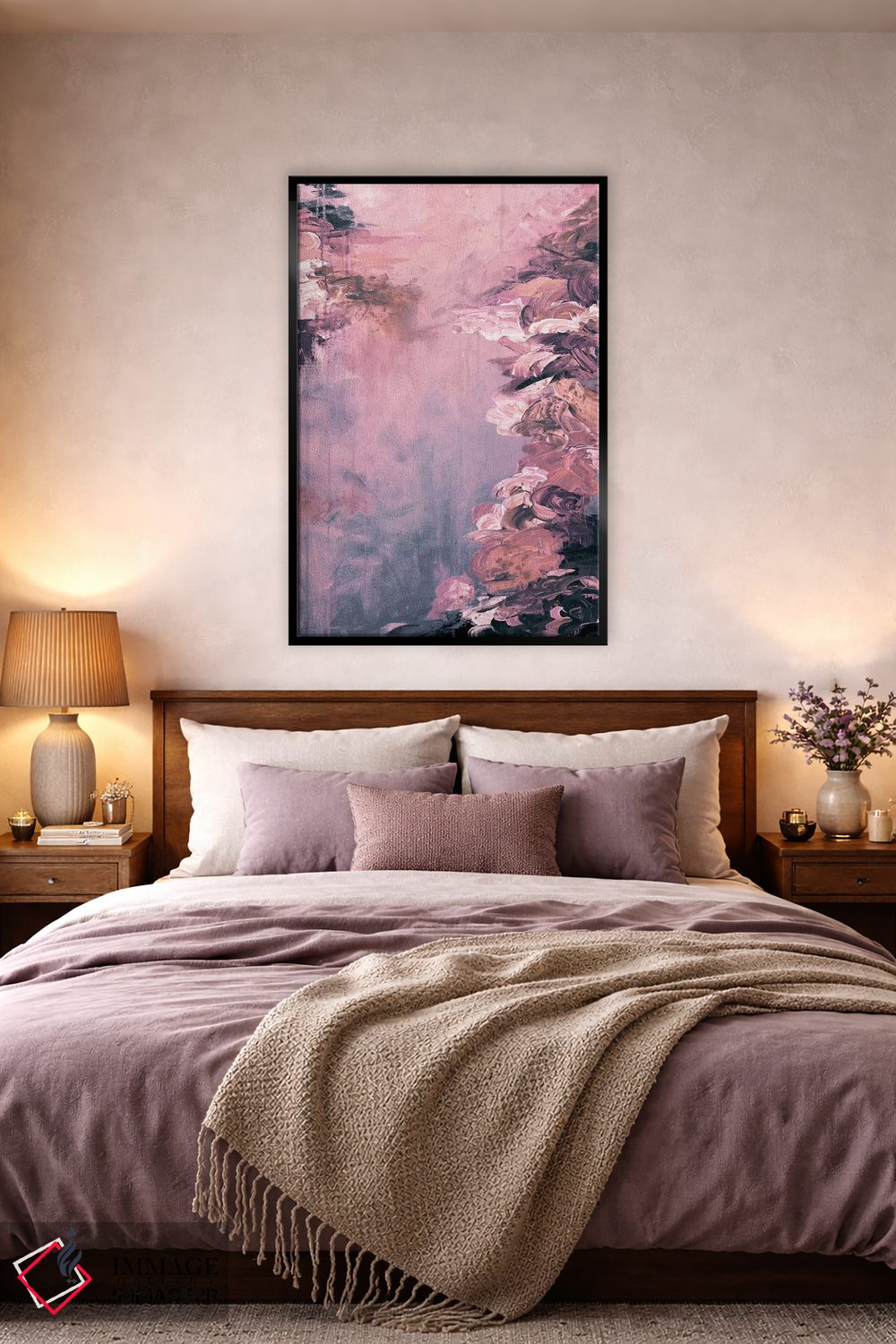 تابلو انتزاعی فرار کنار دریاچه VI اثر جولیا دی سانو - D3B