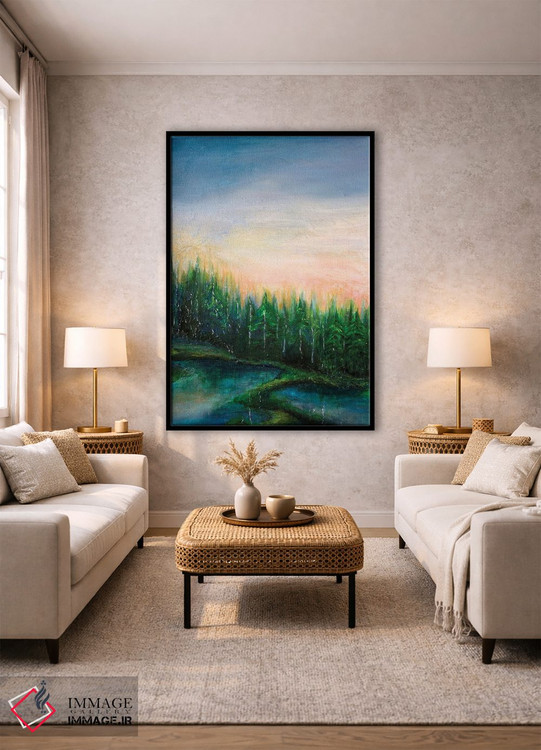 تابلو دکوراتیو اقامتگاه جنگلی یک اثر جولیا دی سانو - D2B