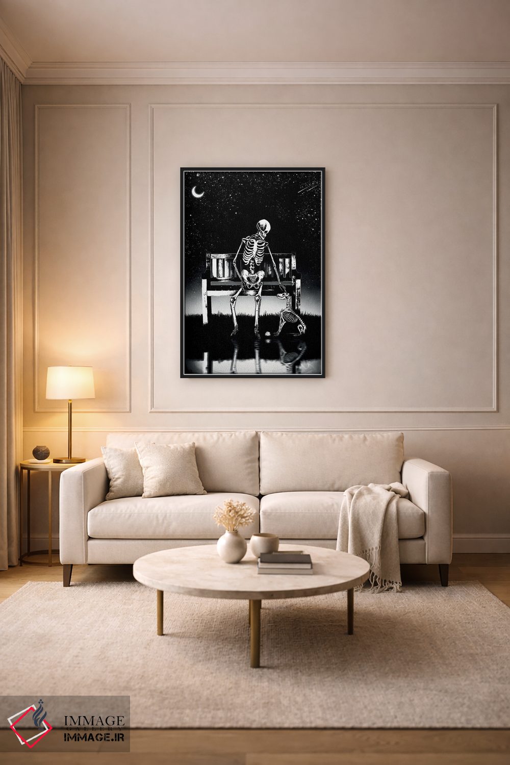 تابلو دکوراتیو بهترین دوستان تا آخر اثر جنید مورتیمر - D3B