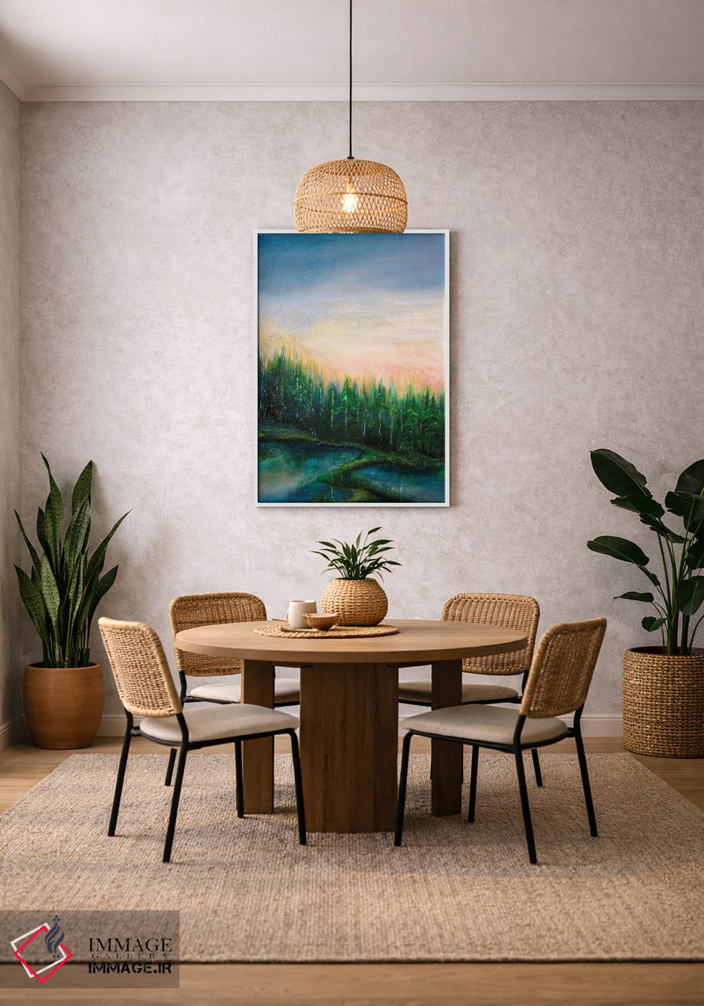 تابلو دکوراتیو اقامتگاه جنگلی یک اثر جولیا دی سانو - D3W