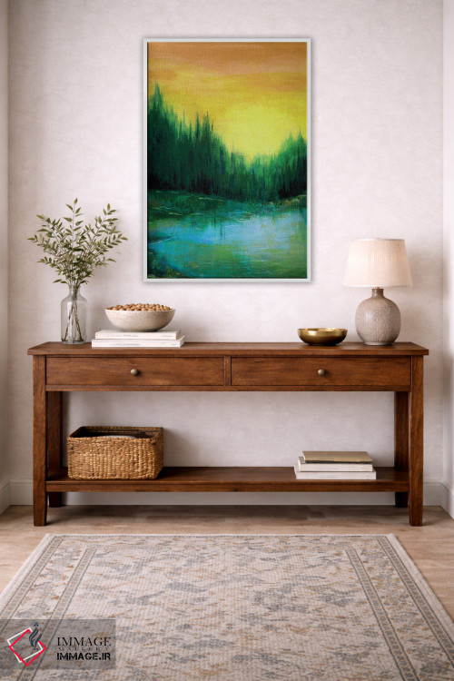 تابلو انتزاعی پژواک های جنگلی دو اثر جولیا دی سانو - D3W