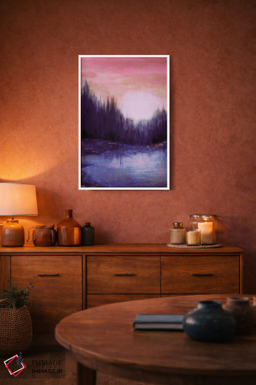 تابلو انتزاعی پژواک های جنگلی پنج اثر جولیا دی سانو - D3W