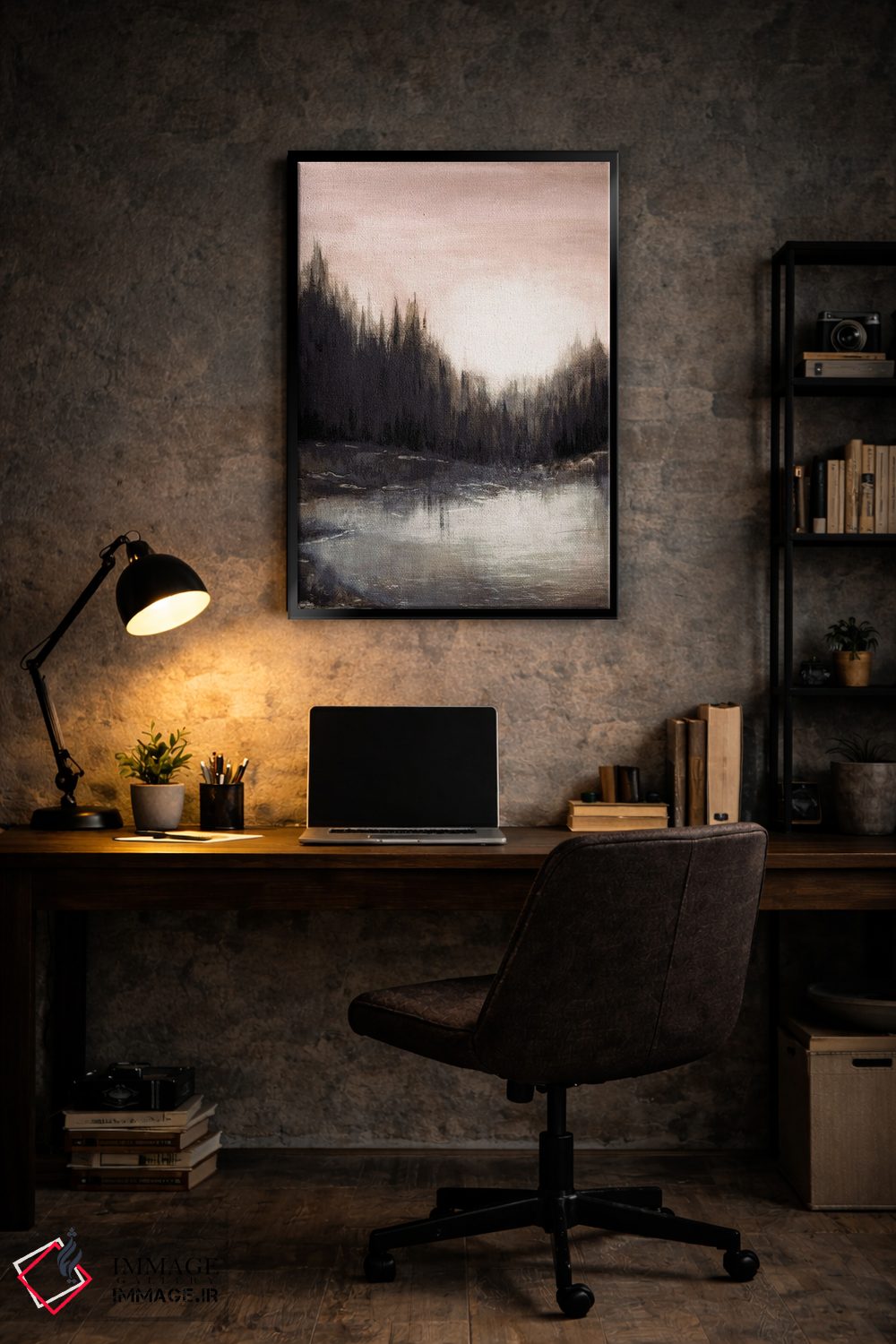 تابلو انتزاعی پژواک های جنگلی یک اثر جولیا دی سانو - D4B