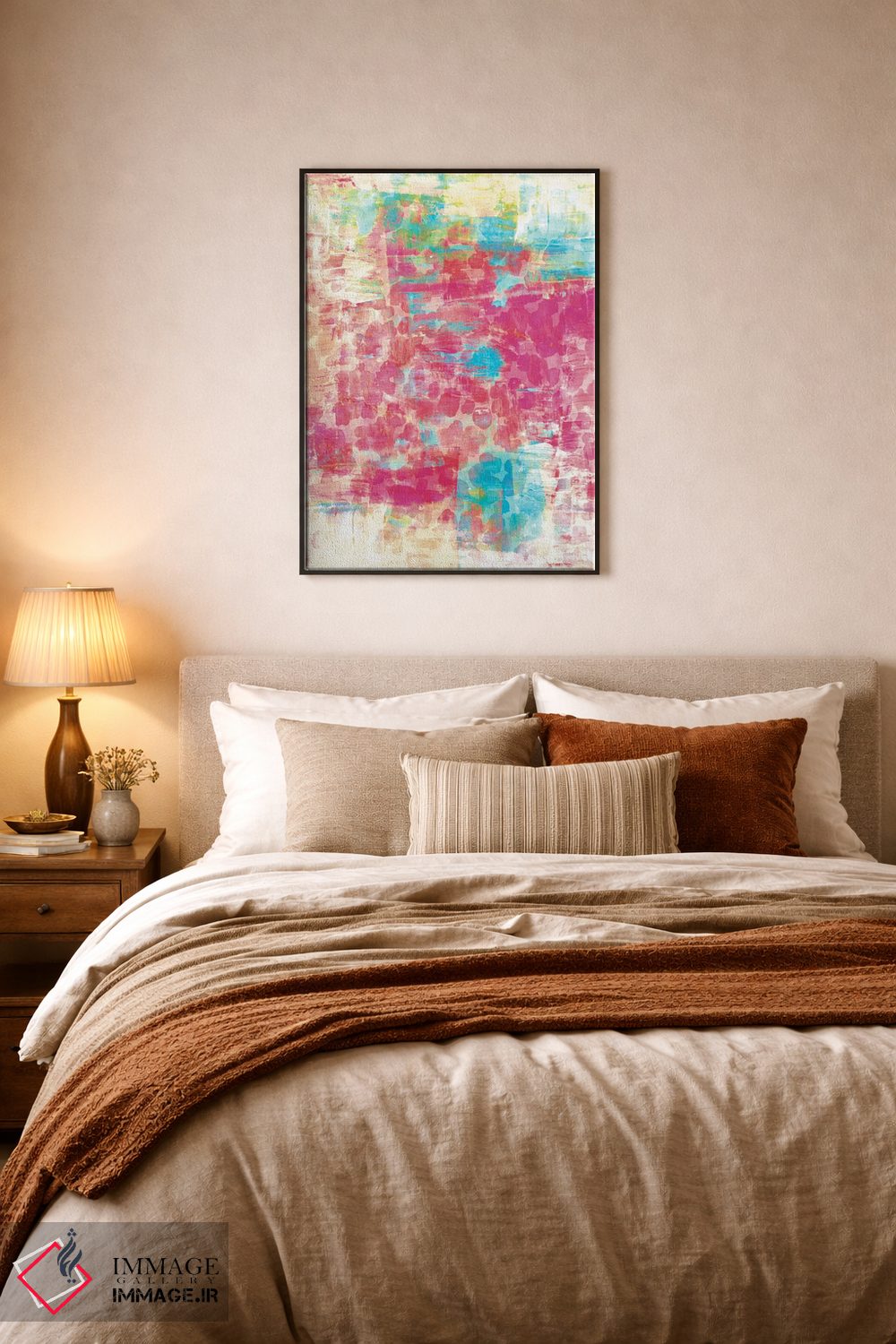 تابلو انتزاعی جنگل پاستلی ۴ اثر جولیا دی سانو - D6B