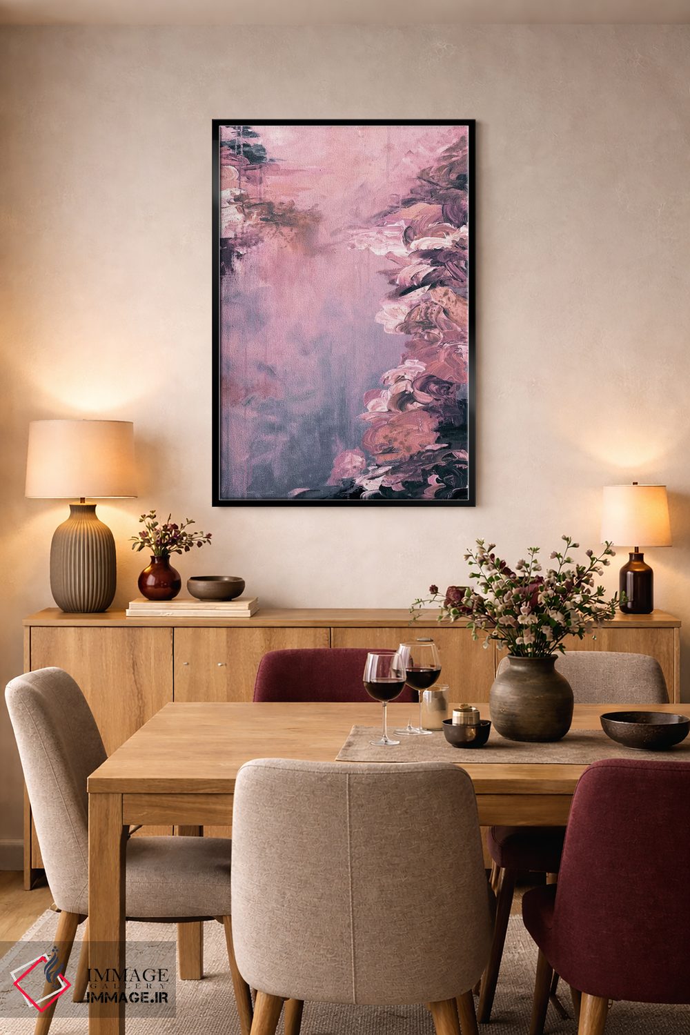 تابلو انتزاعی فرار کنار دریاچه VI اثر جولیا دی سانو - D4B