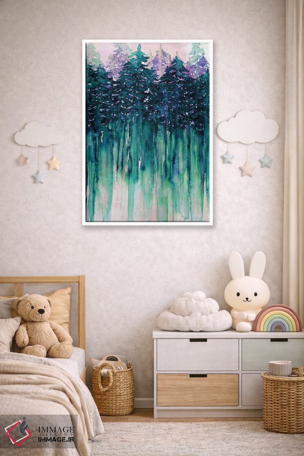 تابلو انتزاعی حال و هوای شمال غرب ۲ اثر جولیا دی سانو - D4W