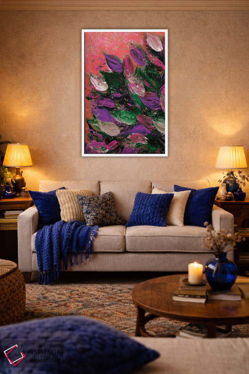 تابلو انتزاعی شکوفایی زیبا ششم اثر جولیا دی سانو - D1W