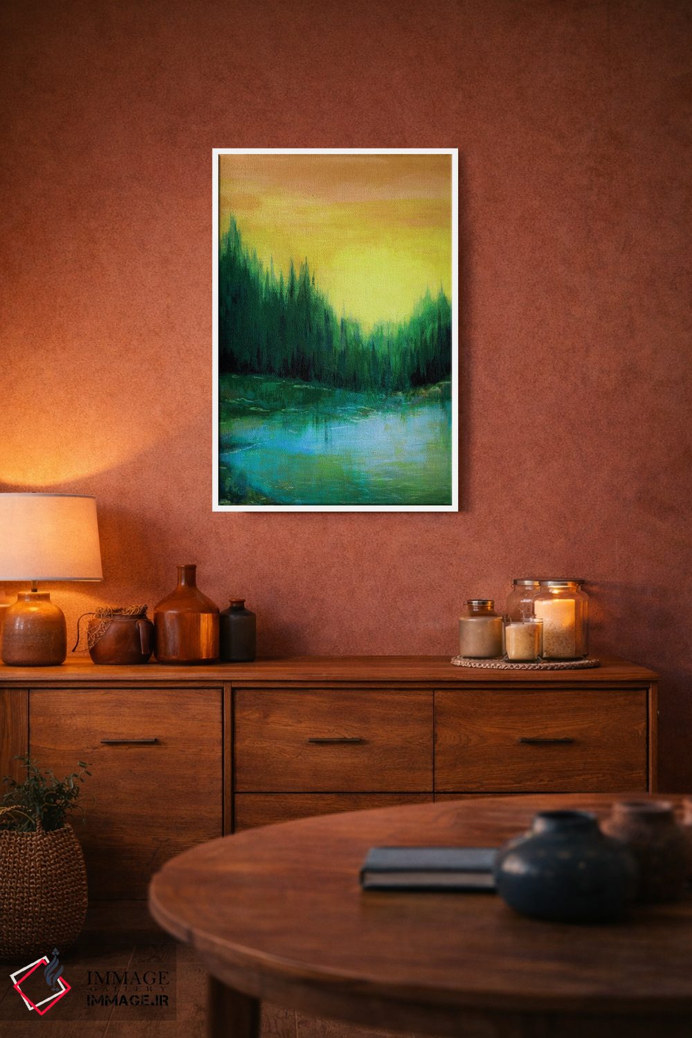 تابلو انتزاعی پژواک های جنگلی دو اثر جولیا دی سانو - D4W