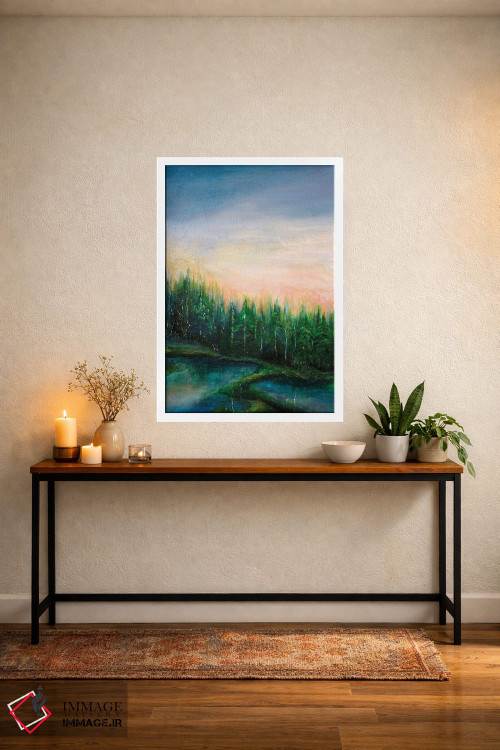 تابلو دکوراتیو اقامتگاه جنگلی یک اثر جولیا دی سانو - D4W