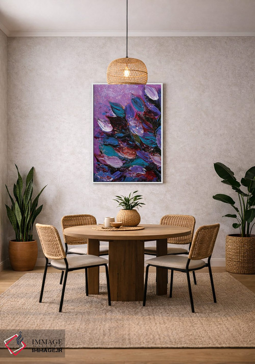 تابلو انتزاعی شکوفایی زیبا پنجم اثر جولیا دی سانو - D2W