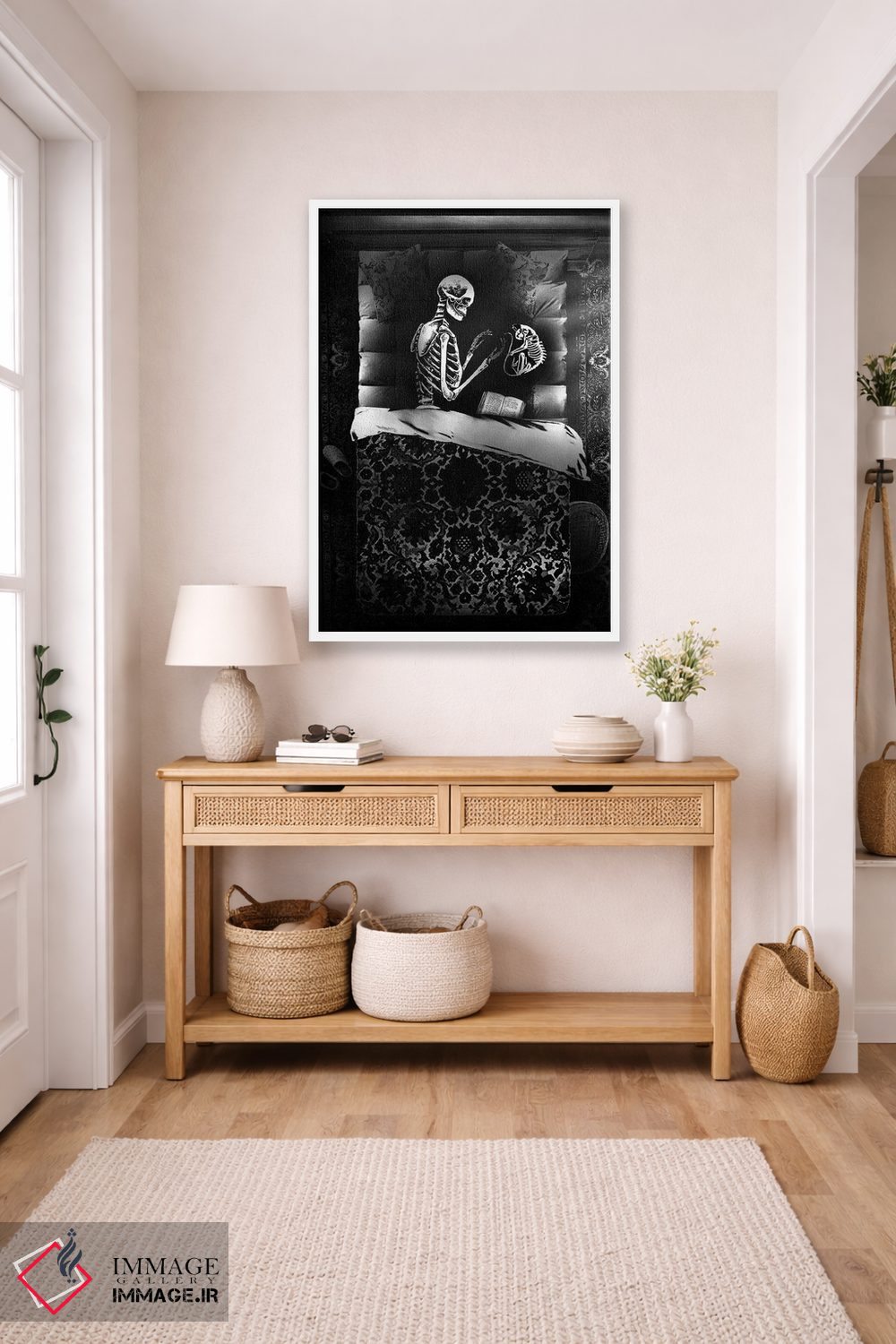 تابلو دکوراتیو دوتایی با هم خوش است اثر جنید مورتیمر - D4W