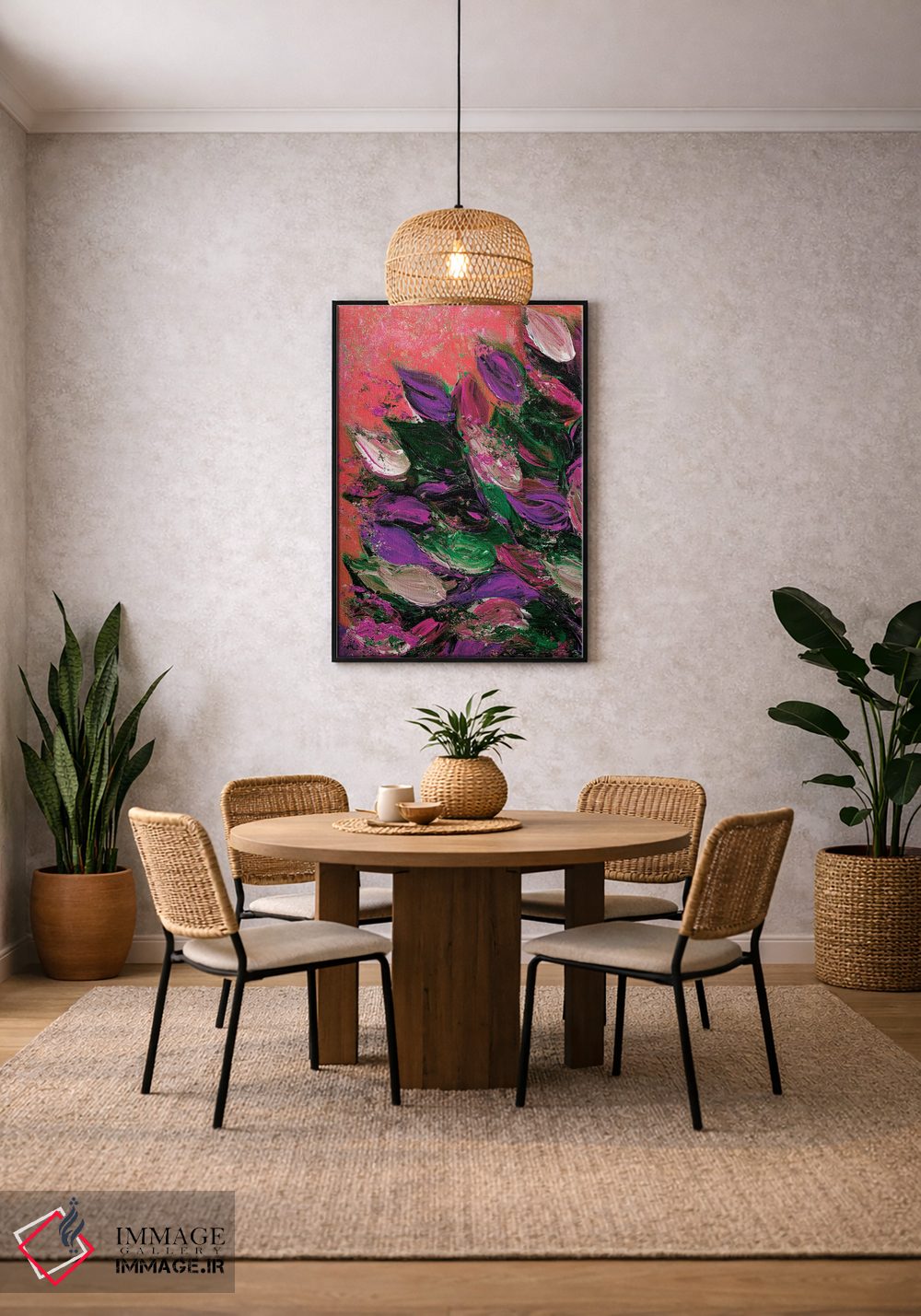 تابلو انتزاعی شکوفایی زیبا ششم اثر جولیا دی سانو - D3B