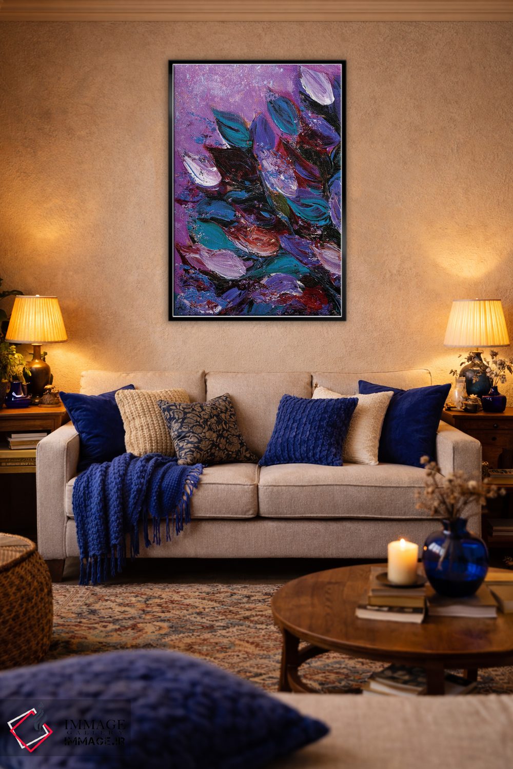 تابلو انتزاعی شکوفایی زیبا پنجم اثر جولیا دی سانو - D3B