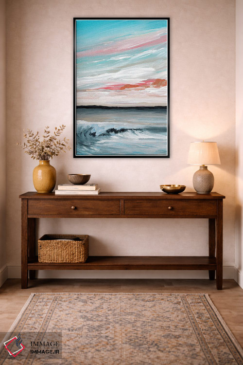 تابلو انتزاعی بادهای مساعد و دریاهای همراه اول اثر جولیا دی سانو - D3B