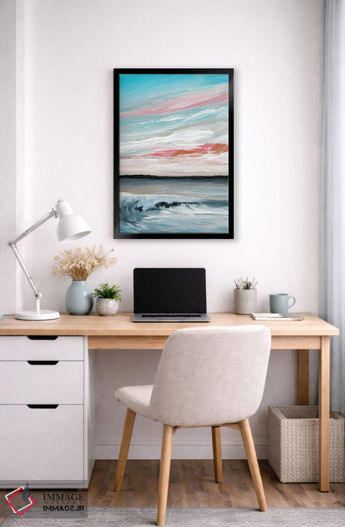 تابلو انتزاعی بادهای مساعد و دریاهای همراه اول اثر جولیا دی سانو - D6B