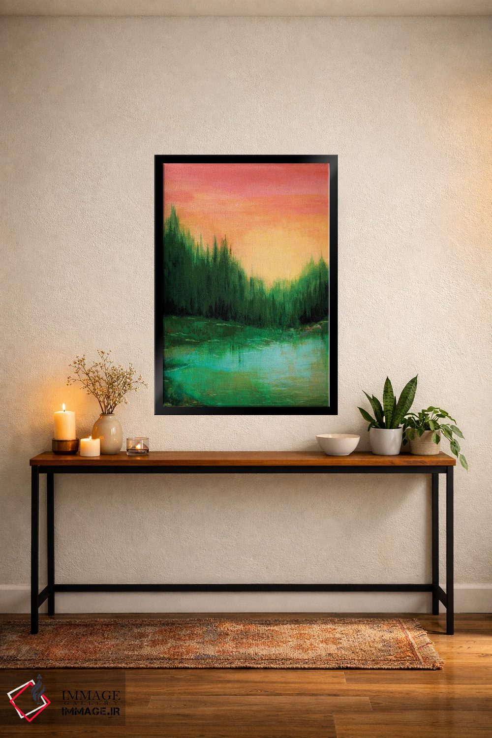 تابلو انتزاعی پژواک های جنگلی یک اثر جولیا دی سانو - D5B