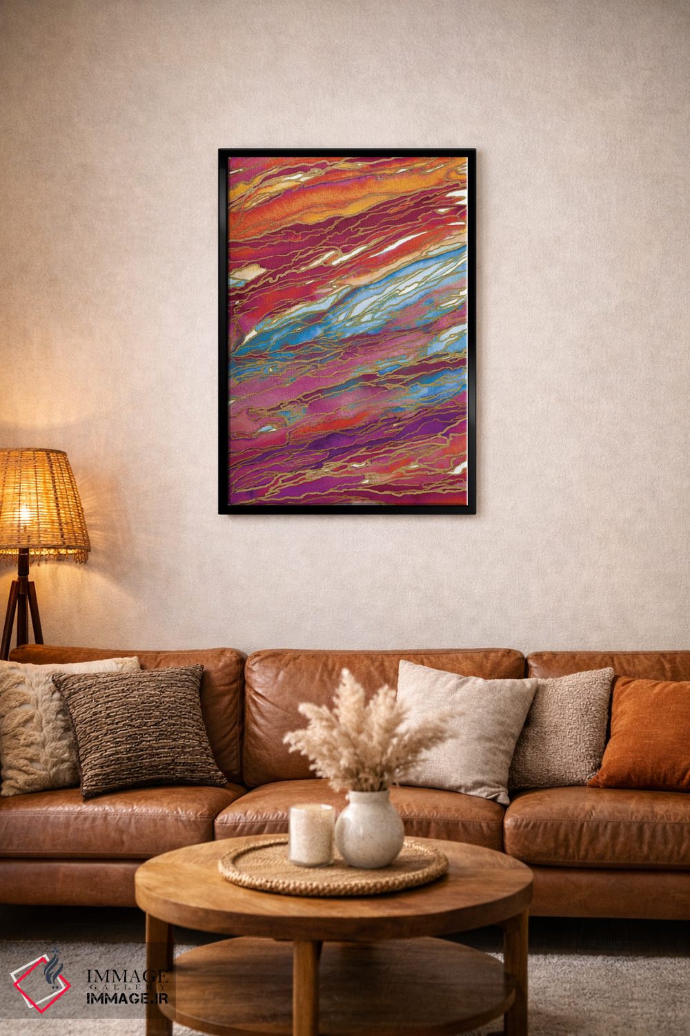 تابلو انتزاعی جادوی عقیق اثر جولیا دی سانو - D6B